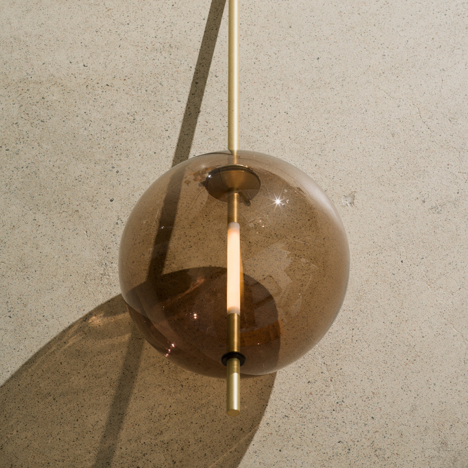 Kandinsky 30 Pendel Smoked Brown/Brass