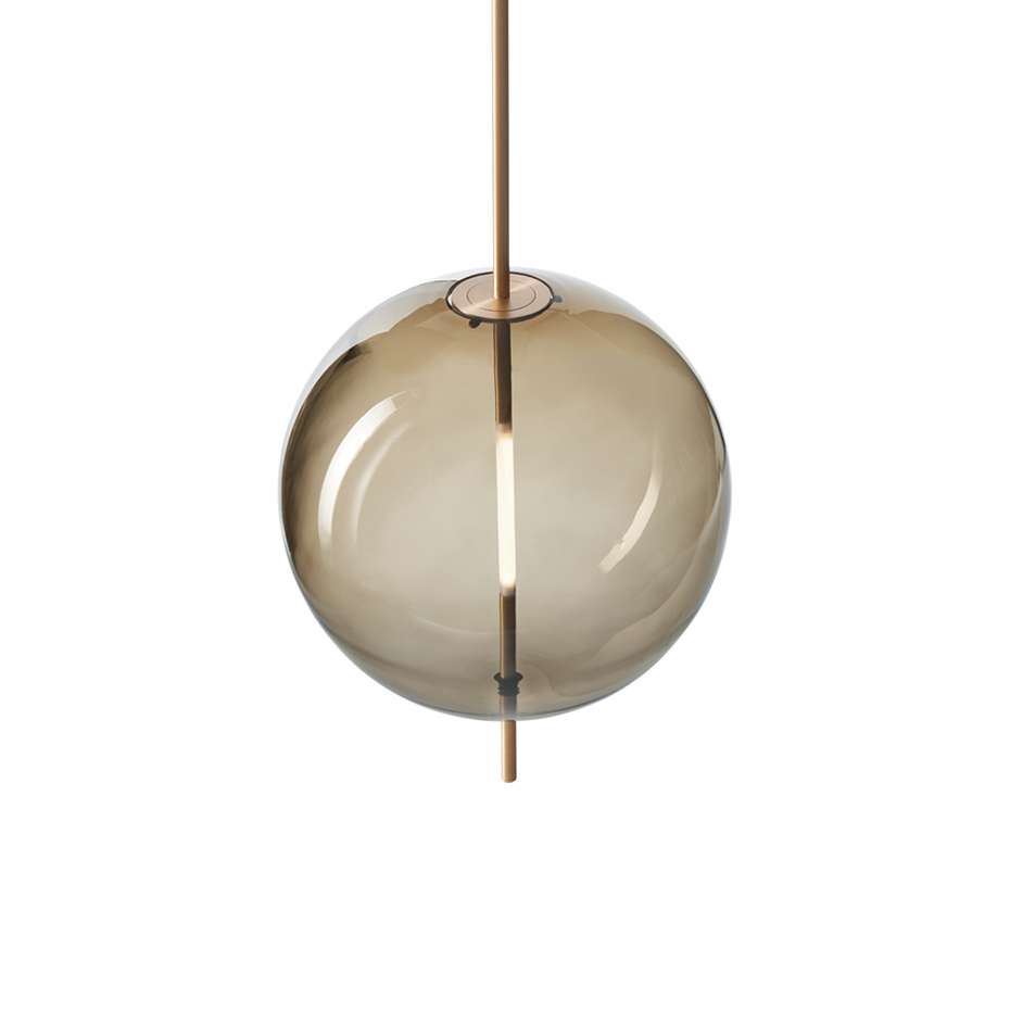 Kandinsky 45 Pendel Smoked Brown/Brass