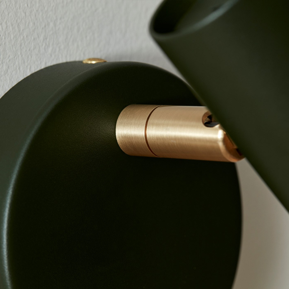 Slender Vägglampa Bottle Green/Mässing