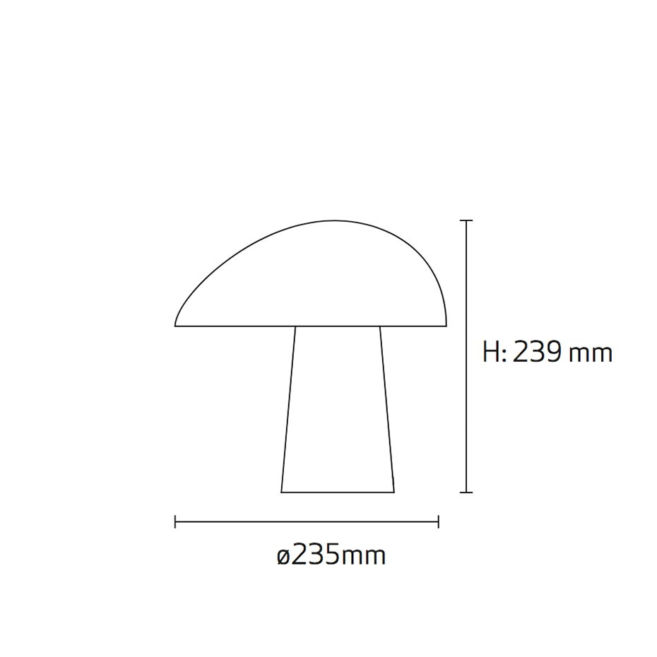 Night Owl Bordslampa Smokey White