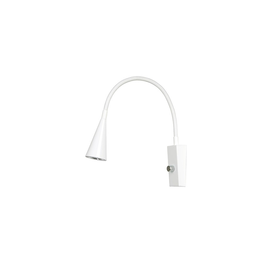 Ledro Vägglampa Mattvit