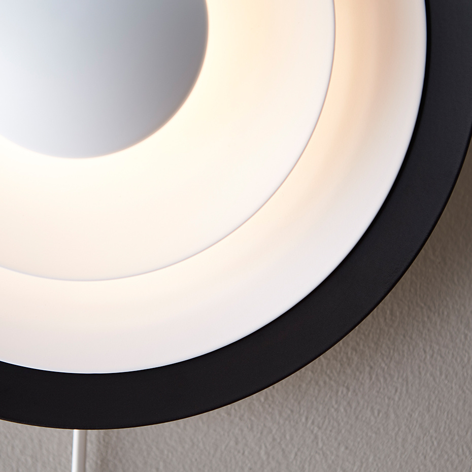 Diablo Vägglampa Ø30cm Mattsvart