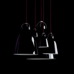 Caravaggio P2 Pendel High-Gloss Black/Red Caravaggio P2 Pendel High-Gloss Black/Red