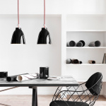 Caravaggio P2 Pendel High-Gloss Black/Red Caravaggio P2 Pendel High-Gloss Black/Red