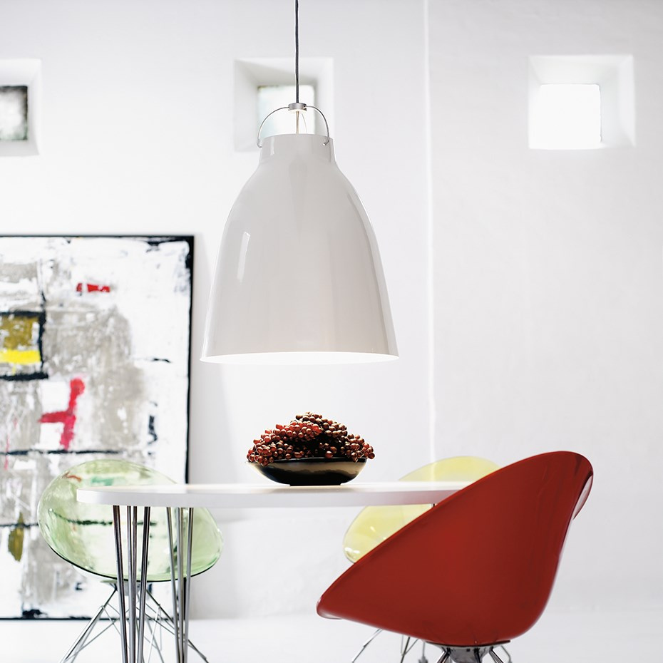 Caravaggio P2 Pendel High-Gloss White