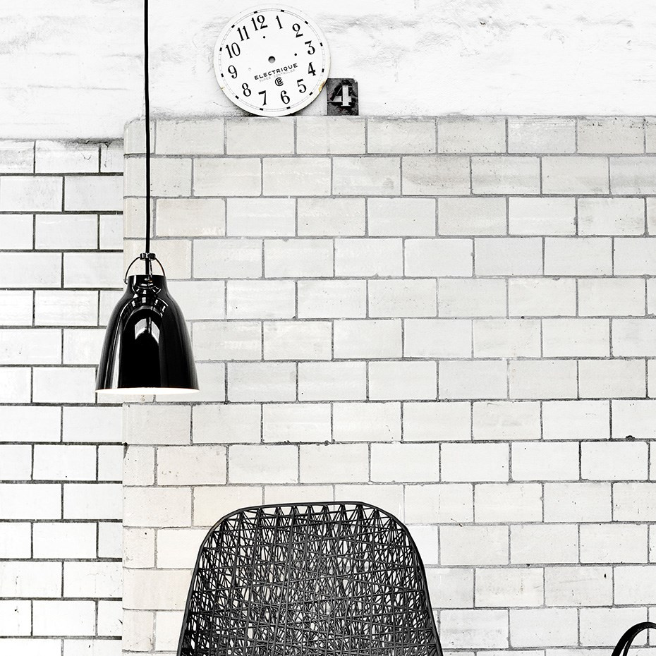 Caravaggio P1 Pendel High-Gloss Black