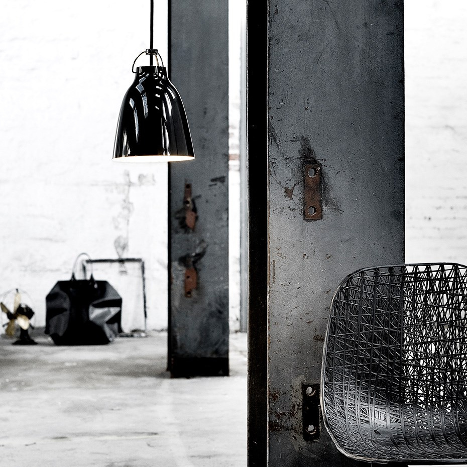 Caravaggio P2 Pendel High-Gloss Black