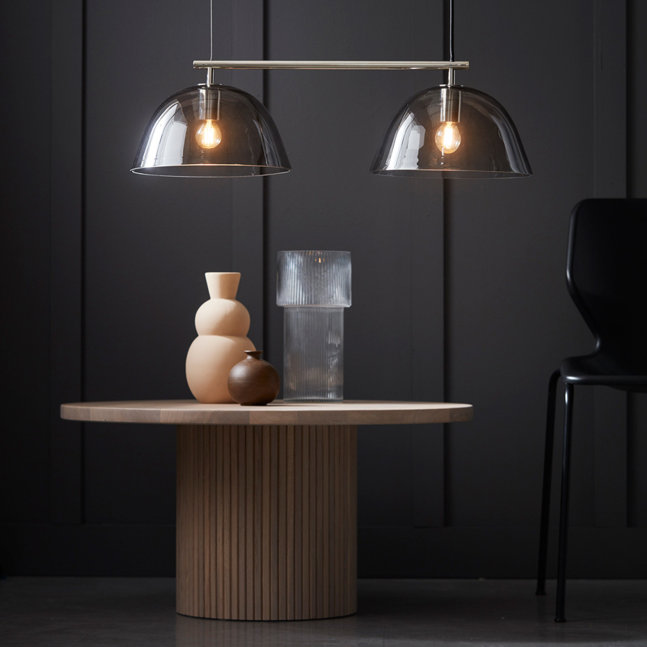 Wendo 70 Pendel Nickel/Rökfärgad