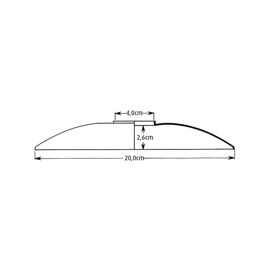PH 2/1 Pendel Överskärm Opalglas