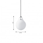 Moser Ø185 Pendel Opal Glass Moser Ø185 Pendel Opal Glass