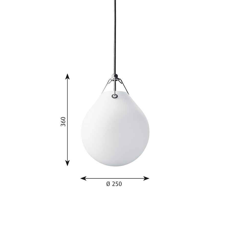 Moser Ø250 Pendel Opal Glass