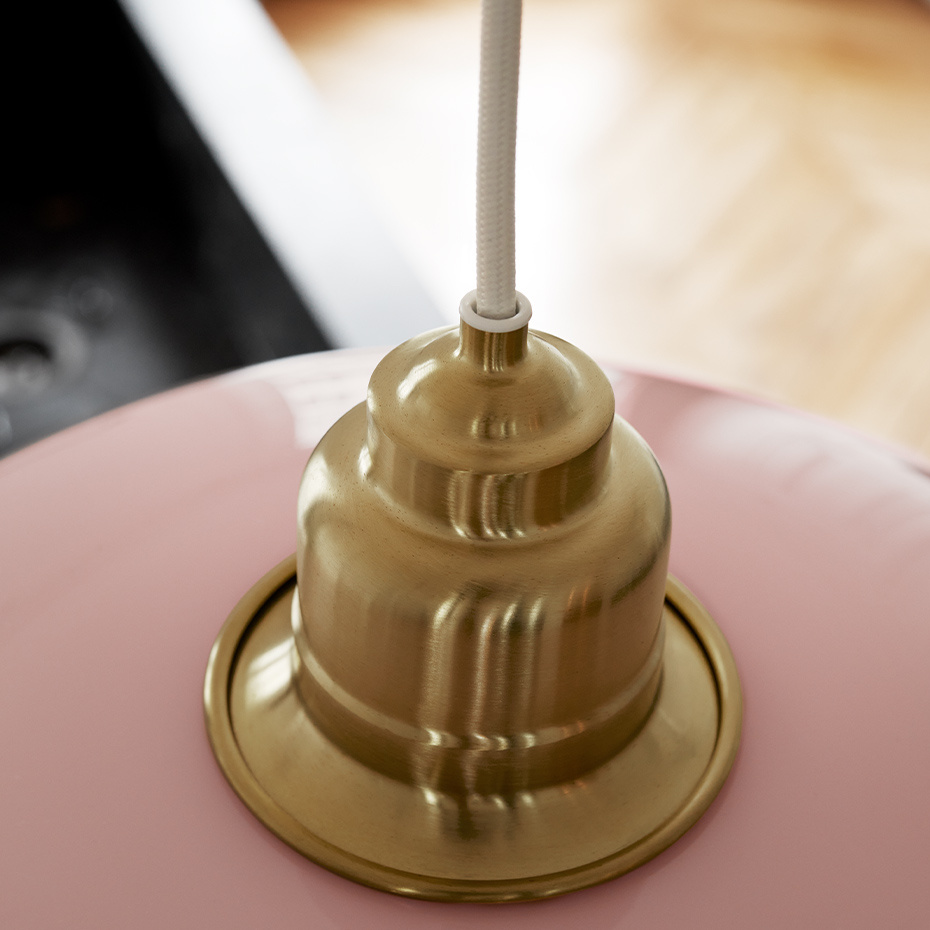PH 3½-3 Pendel Pale Rose/Brass