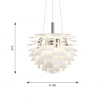 PH Artichoke Ø480 Pendel White PH Artichoke Ø480 Pendel White