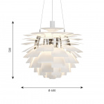 PH Artichoke Ø600 Pendel White PH Artichoke Ø600 Pendel White