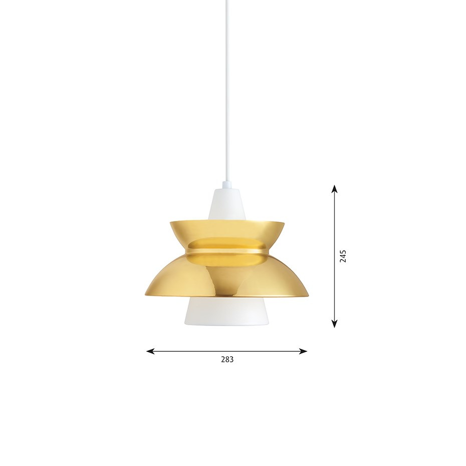 Doo-Wop Pendel Brass