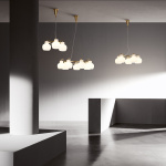 VL Ring Crown 3 Ljuskrona Brass/Opal Glass VL Ring Crown 3 Ljuskrona Brass/Opal Glass