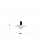 PH 2/1 Pendel Metalized Black PH 2/1 Pendel Metalized Black