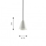 Above Ø175 Pendel White Above Ø175 Pendel White