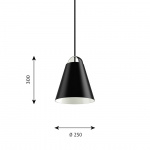 Above Ø250 Pendel Black Above Ø250 Pendel Black
