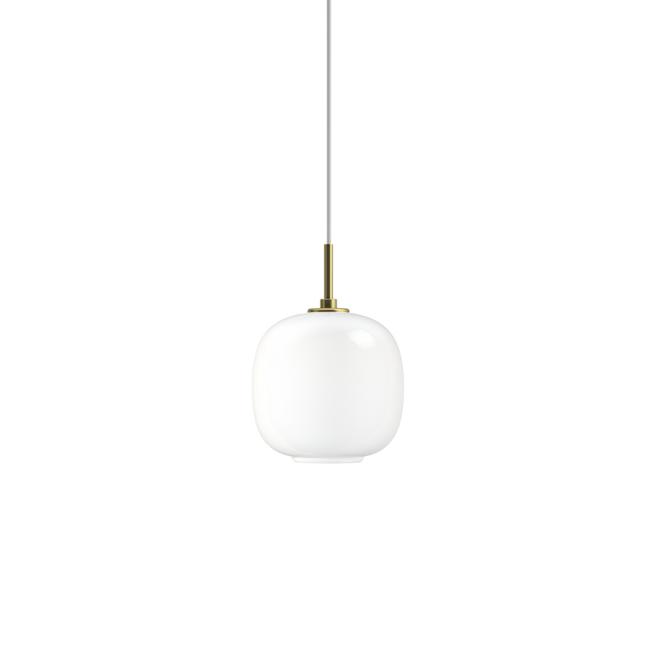 VL45 Ø175 Radiohuspendel Opal White/Brass