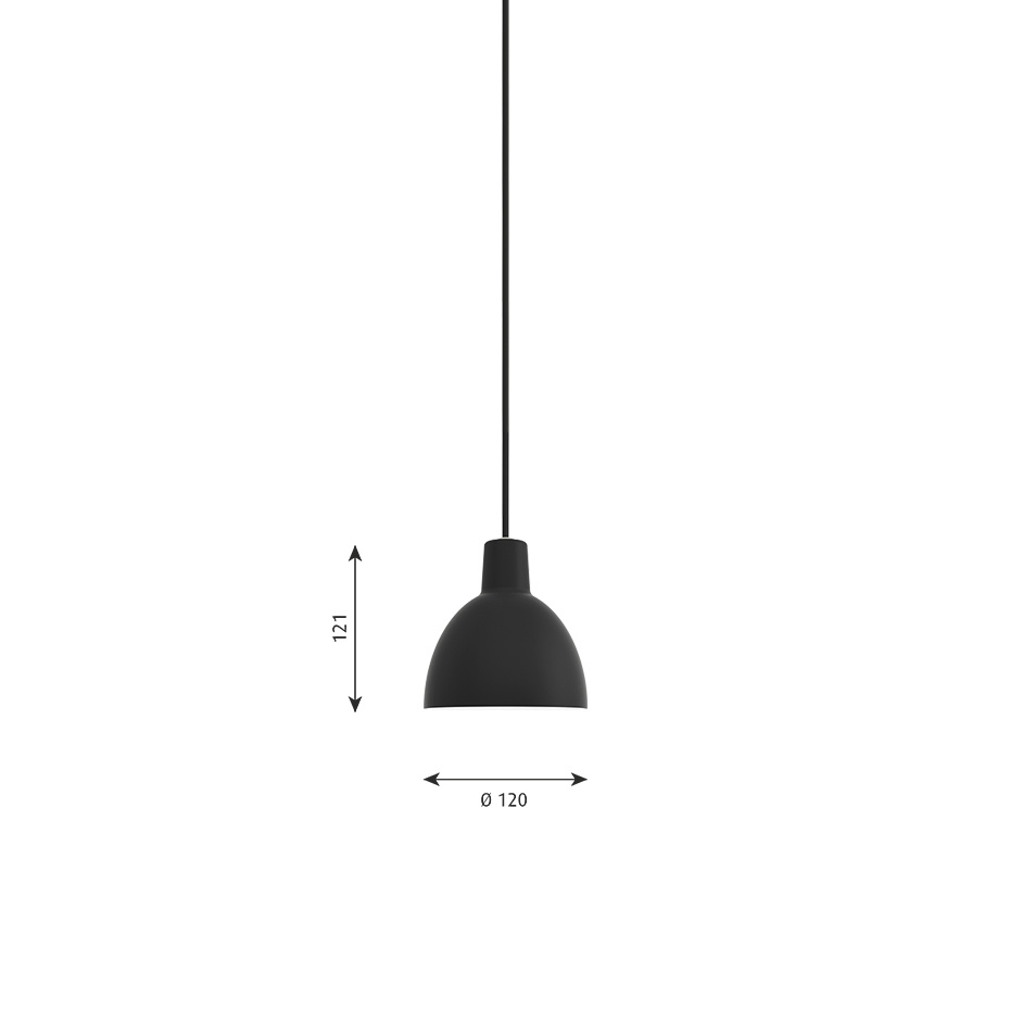 Toldbod Ø120 Pendel Black