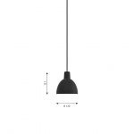 Toldbod Ø120 Pendel Black Toldbod Ø120 Pendel Black