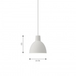 Toldbod Ø170 Pendel White Toldbod Ø170 Pendel White