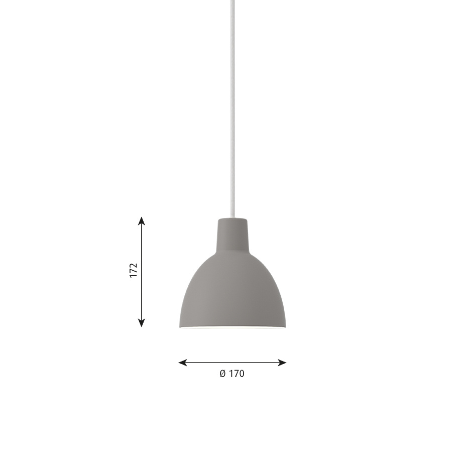 Toldbod Ø170 Pendel Light Grey