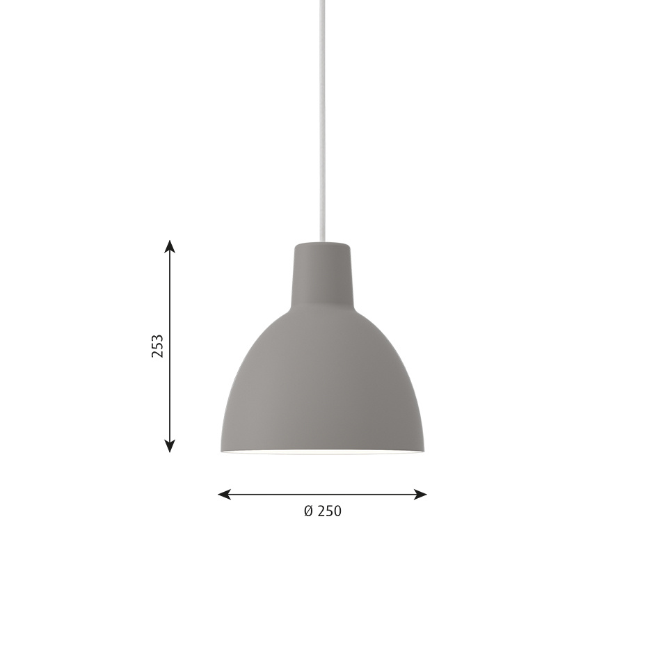 Toldbod Ø250 Pendel Light Grey