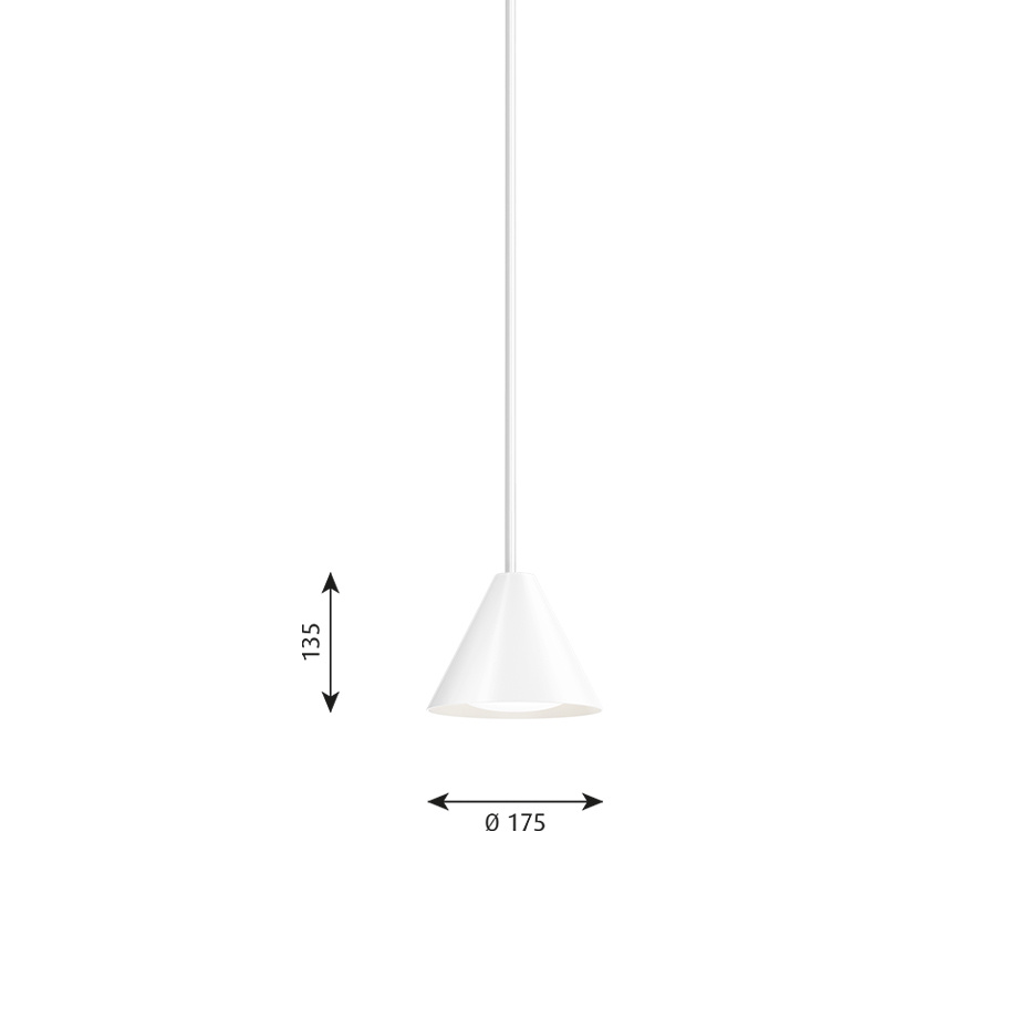 Keglen Ø175 Pendel White