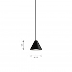 Keglen Ø175 Pendel Black Keglen Ø175 Pendel Black