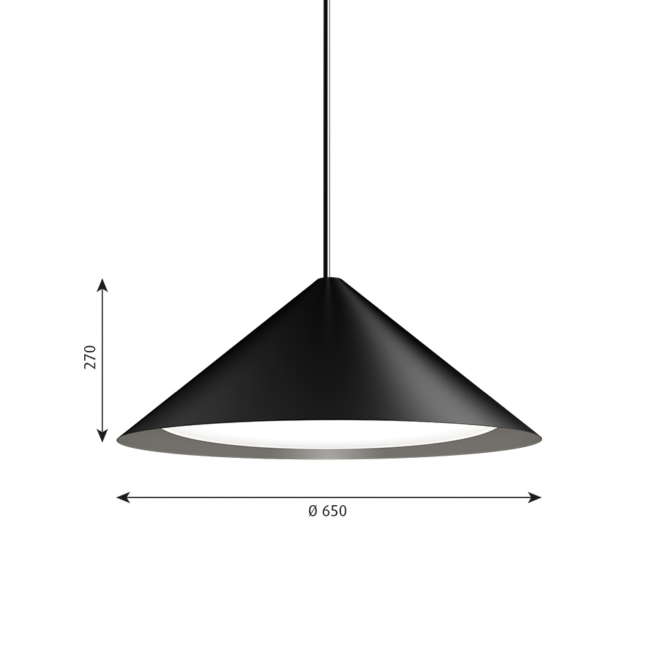 Keglen Ø650 Pendel Black