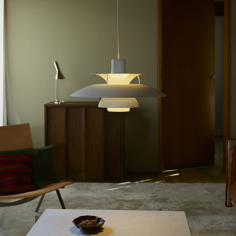 Louis Poulsen PH 5 Pendel Monochrome White