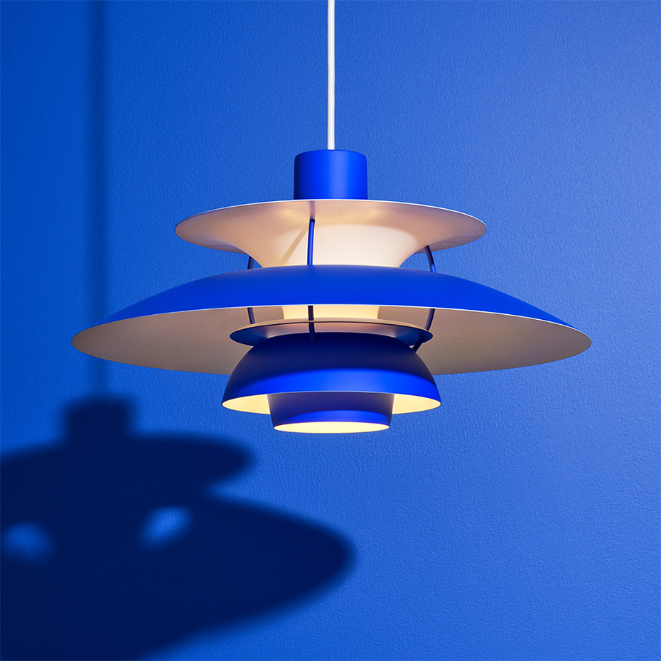 PH 5 Mini Pendel Monochrome Blue