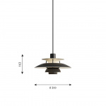 PH 5 Mini Pendel Monochrome Black PH 5 Mini Pendel Monochrome Black