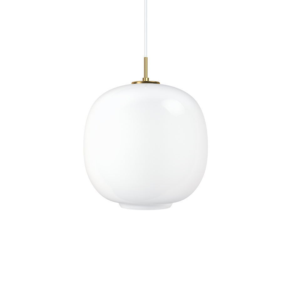 VL45 Ø370 Radiohuspendel Opal White/Brass