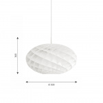 Patera Oval Ø500 Pendel White Patera Oval Ø500 Pendel White