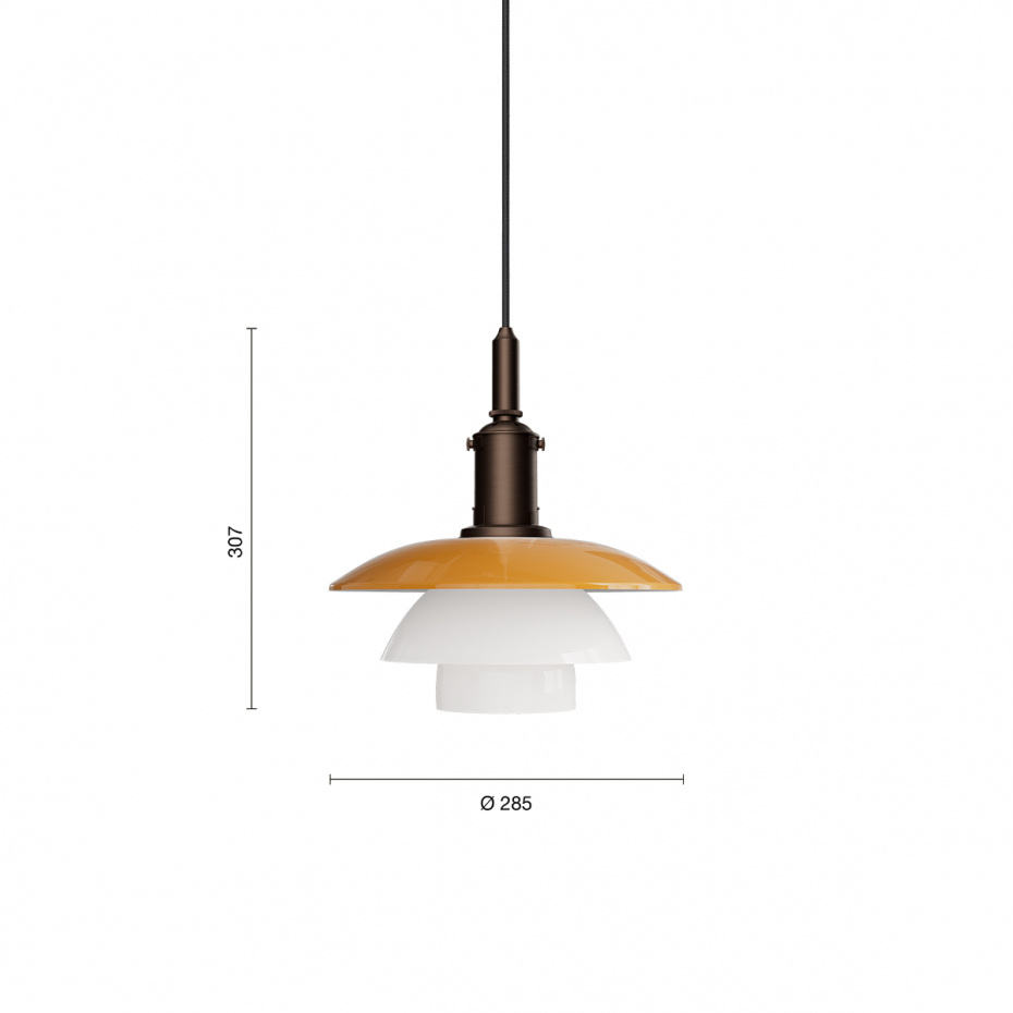 PH 3/3 Pendel Centenary Edition Amber/Opal White