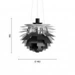 PH Artichoke Ø480 Pendel Black V4 PH Artichoke Ø480 Pendel Black V4