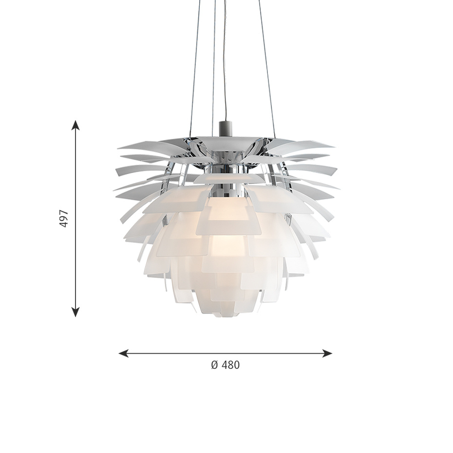 PH Artichoke Ø480 Pendel Glass V4