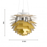 PH Artichoke Ø600 Pendel Brass V4 PH Artichoke Ø600 Pendel Brass V4