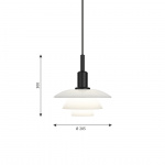 PH 3/3 Pendel Black/Opal Glass V2 PH 3/3 Pendel Black/Opal Glass V2