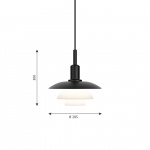 PH 3/3 Pendel Metal Black/Opal Glass V2 PH 3/3 Pendel Metal Black/Opal Glass V2