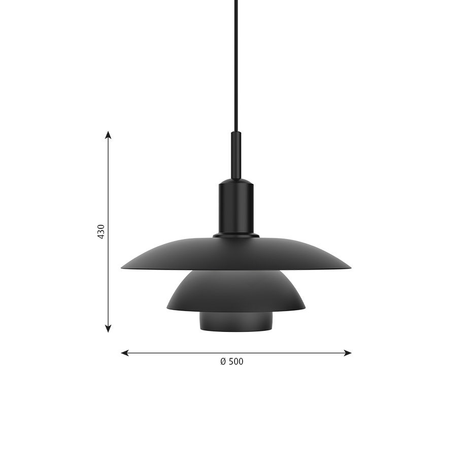 PH 5/5 Pendel Metal Black V2