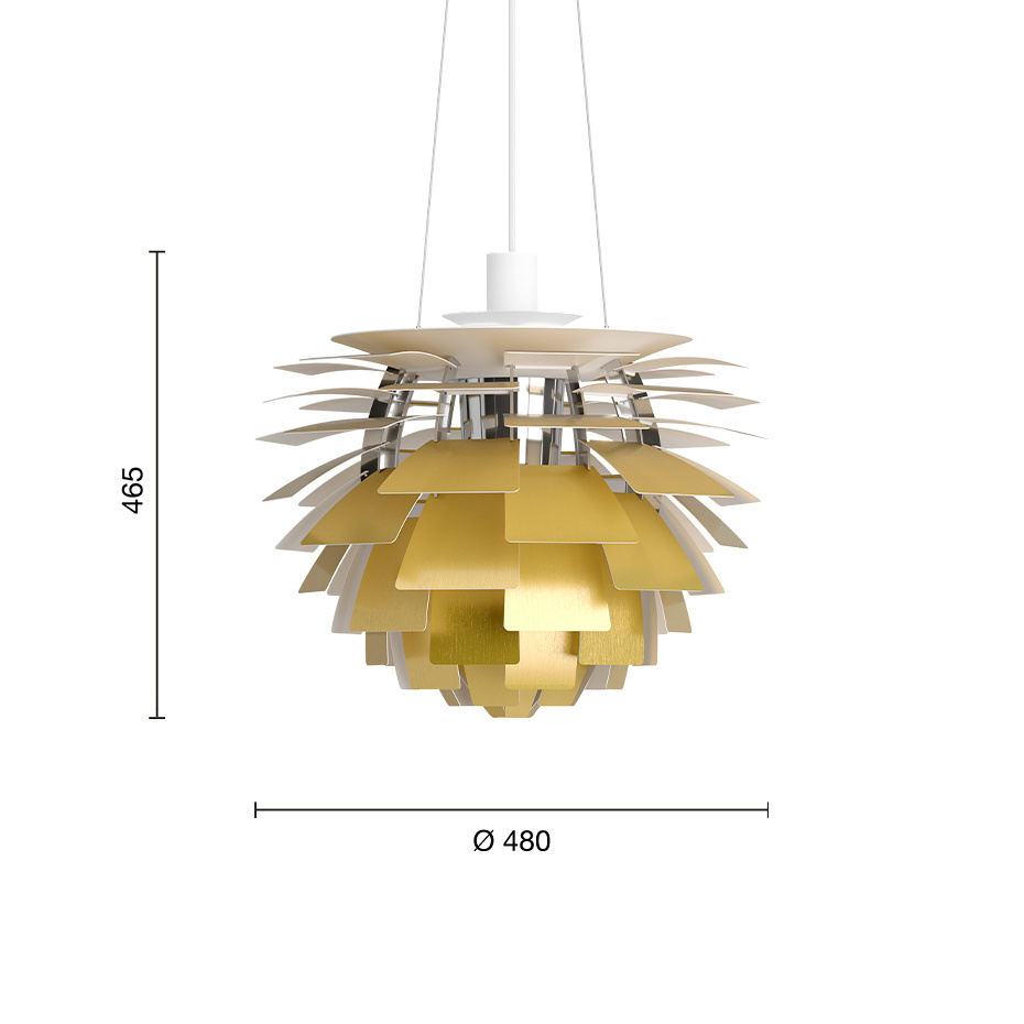Louis Poulsen PH Artichoke Ø480 Pendel Brass