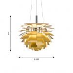 PH Artichoke Ø480 Pendel Brass PH Artichoke Ø480 Pendel Brass