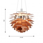 PH Artichoke Ø600 Pendel Copper PH Artichoke Ø600 Pendel Copper