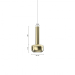 VL56 Pendel Polished Brass VL56 Pendel Polished Brass