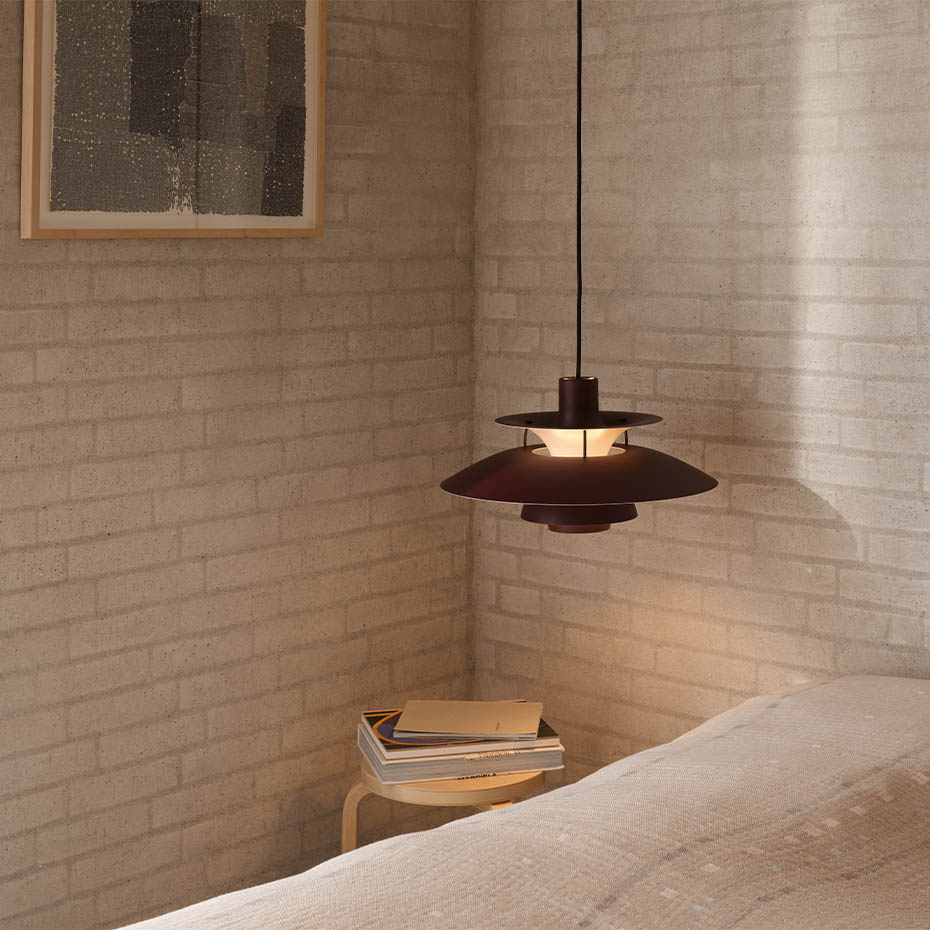 PH 5 Mini Pendel Monochrome Burgundy