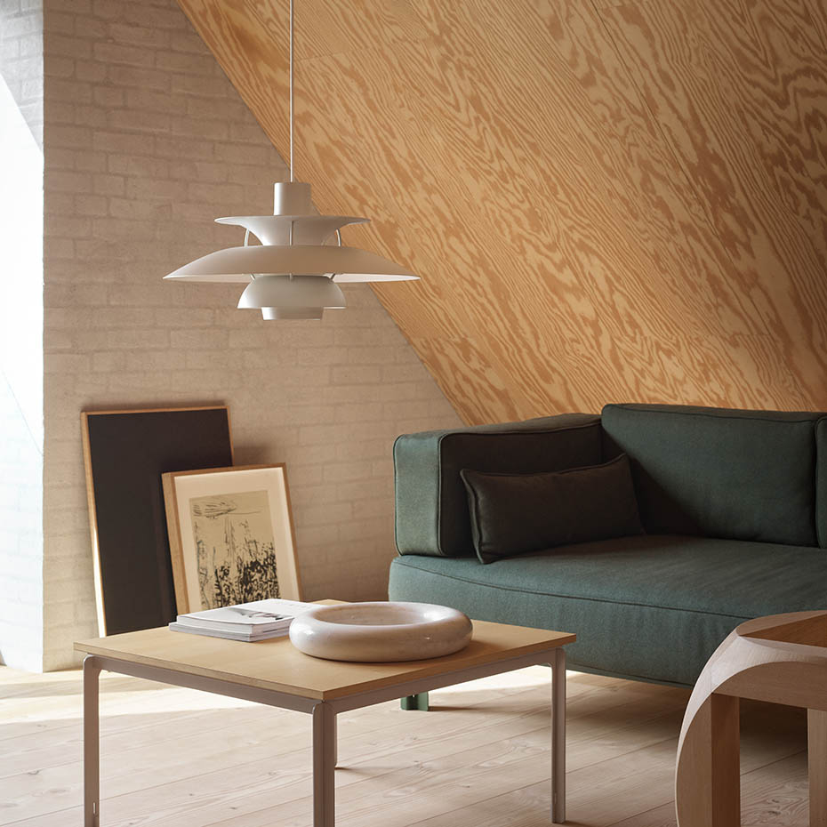 PH 5 Pendel Monochrome Pale Pewter